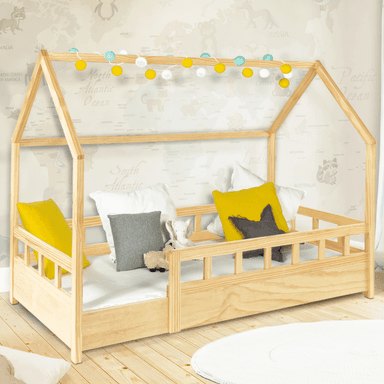 Nérée — lit cabane 80 × 160 cm en bois